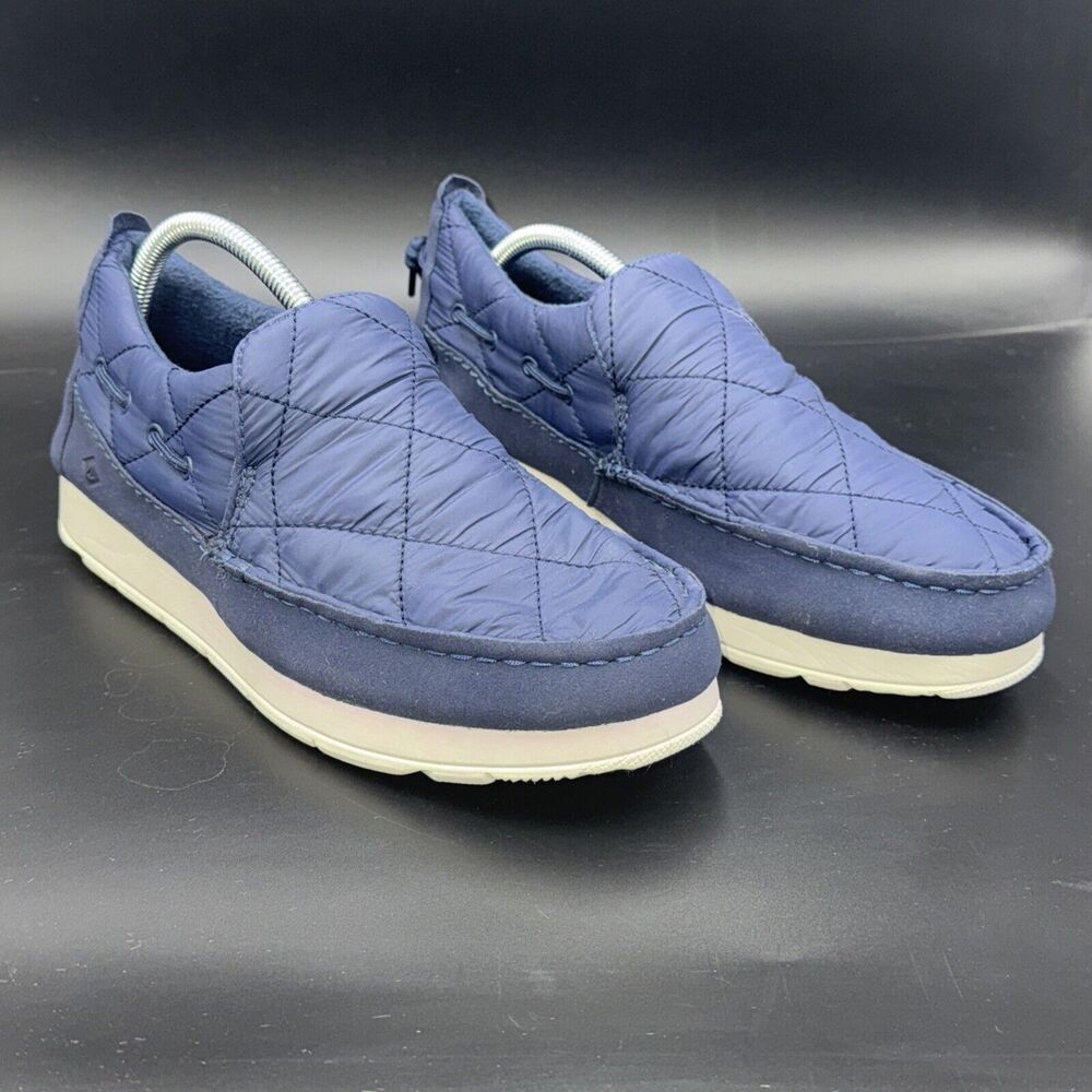 Sperry Moc-Sider Quilted Nylon Sneakers Womens size 9.5 Navy NWOB STS87047